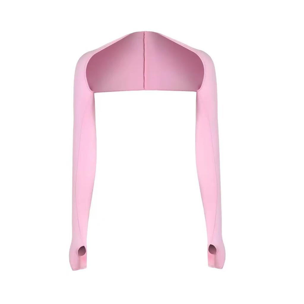 1pc Women's Shawl Cuff Sun Protection Sleeves, Ice Silk Arm Cover for Running Cycling Fishing, UV Blocking & Breathable