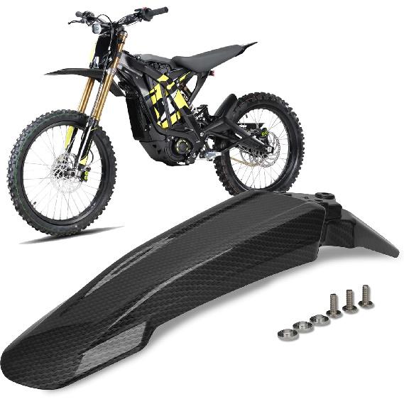 Electric Dirt Bike Front Fender Carbon Fiber Pattern Mudguard Protector for Surron Sur Ron Light Bee S X X260 X160 LBX Off Road Motorcycle