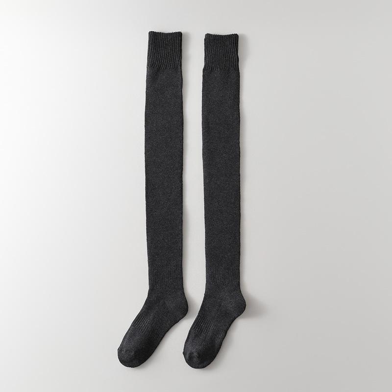 Zosilnené froté podkolienky Detské zimné teplé a proti chladu chrániče kolien Stehenné ponožky Jednofarebné Japonské JK pančuchy Dámske ponožky Dlhé