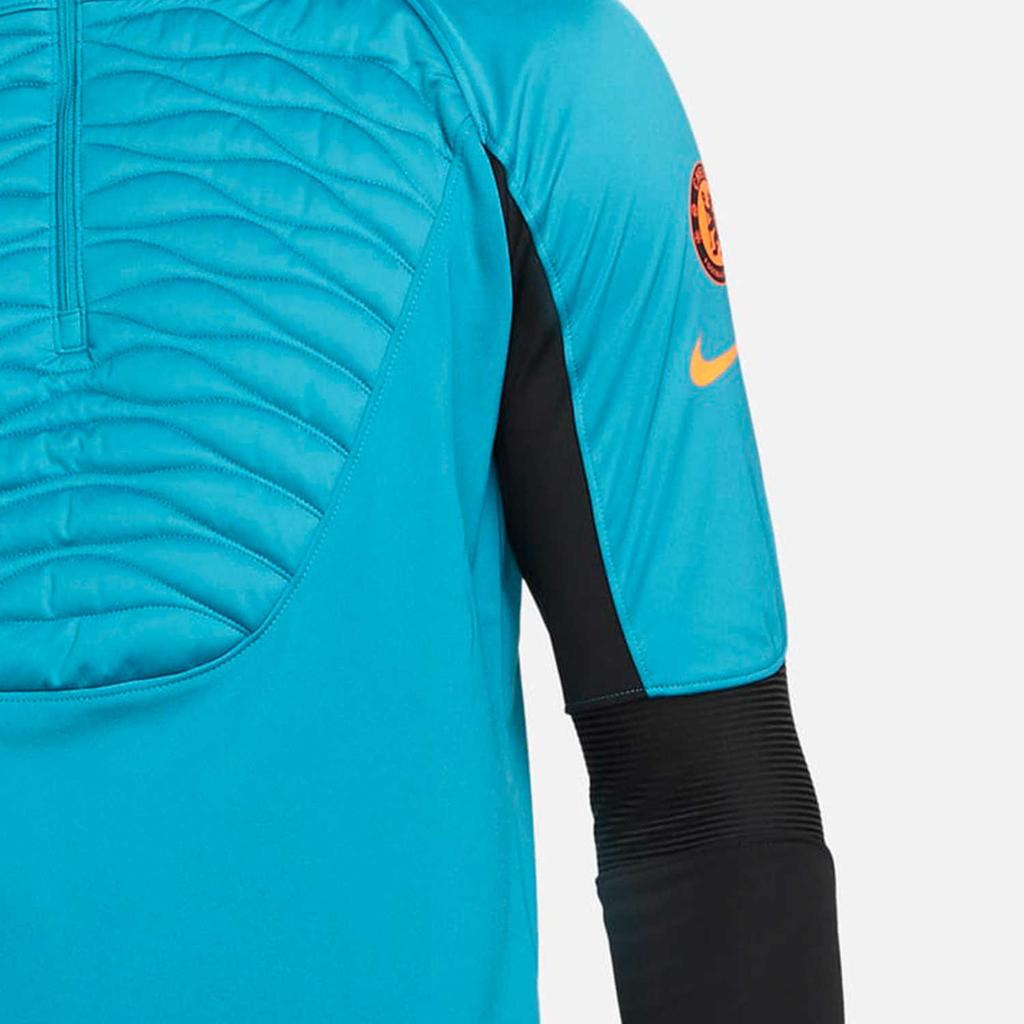 Nike Logo Print Crew Neck Long Sleeve T-Shirt Men Tops Blue DJ9914-472