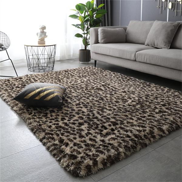 Luxury Fluffy Area Rug Modern Leopard Print Plush Rug Living Room Carpet Super Soft and Comfy Carpet Home Decor Carpet Paly Mats