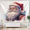Christmas tapestry Santa Claus Christmas tree snow view, home holiday decorations, Christmas gifts wall hanging cloth