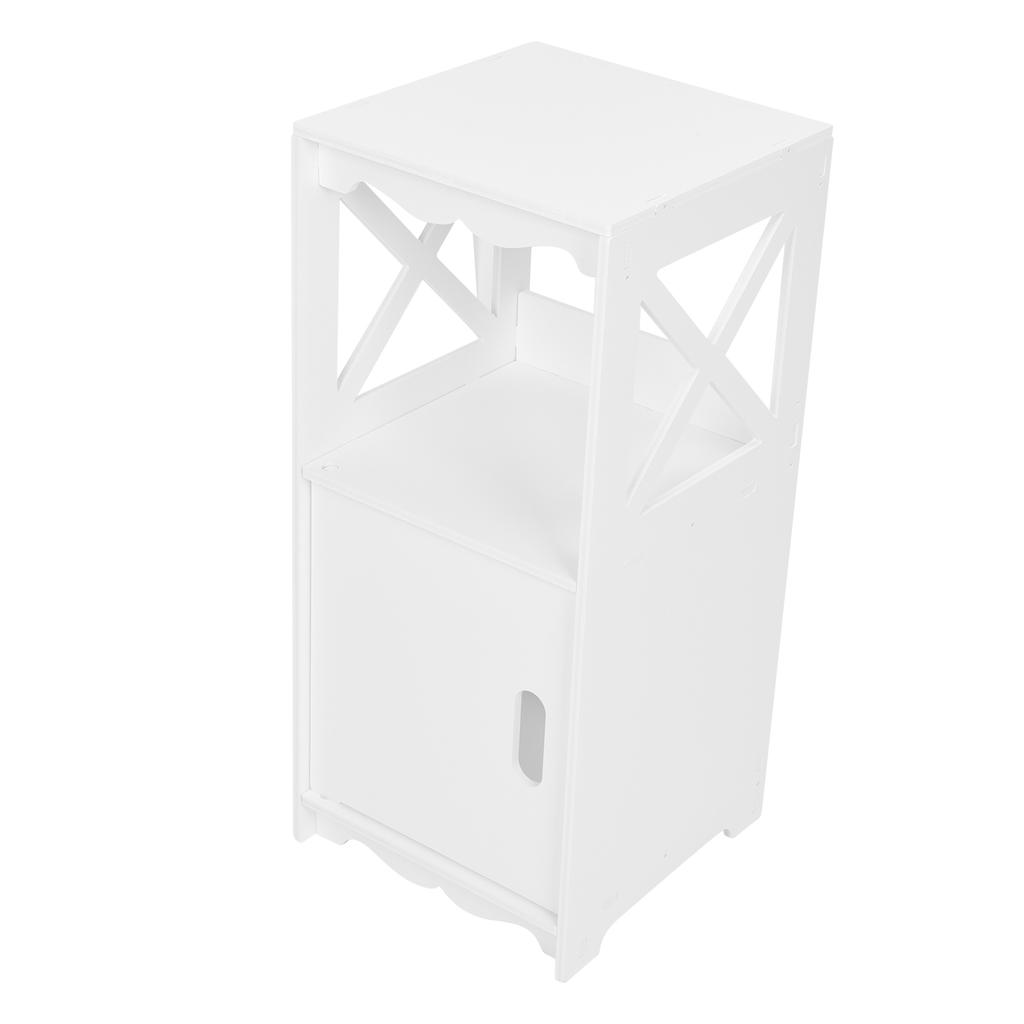 Bedside Table Nightstand Storage Cabinet Side Table Storage Shelf Unit for Bedroom Living Room Bathroom