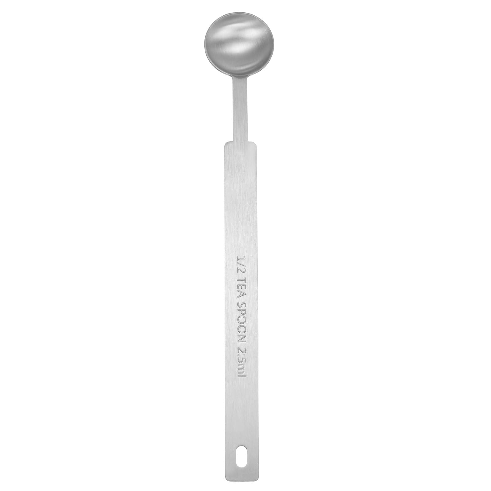 

uxcell Single Measuring Spoon, 12 tsp (16 tbsp, 2.5 ml) TeaspoonTablespoon, 430 Stainless Steel, Single Tiny Square Bowl, Long Handle Measuring Scoop