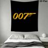 Agent 007 Muster Heimdeko Wandteppich, Wandbehang, Dekorative Wohnmobil Wandtuch.MGT0918014