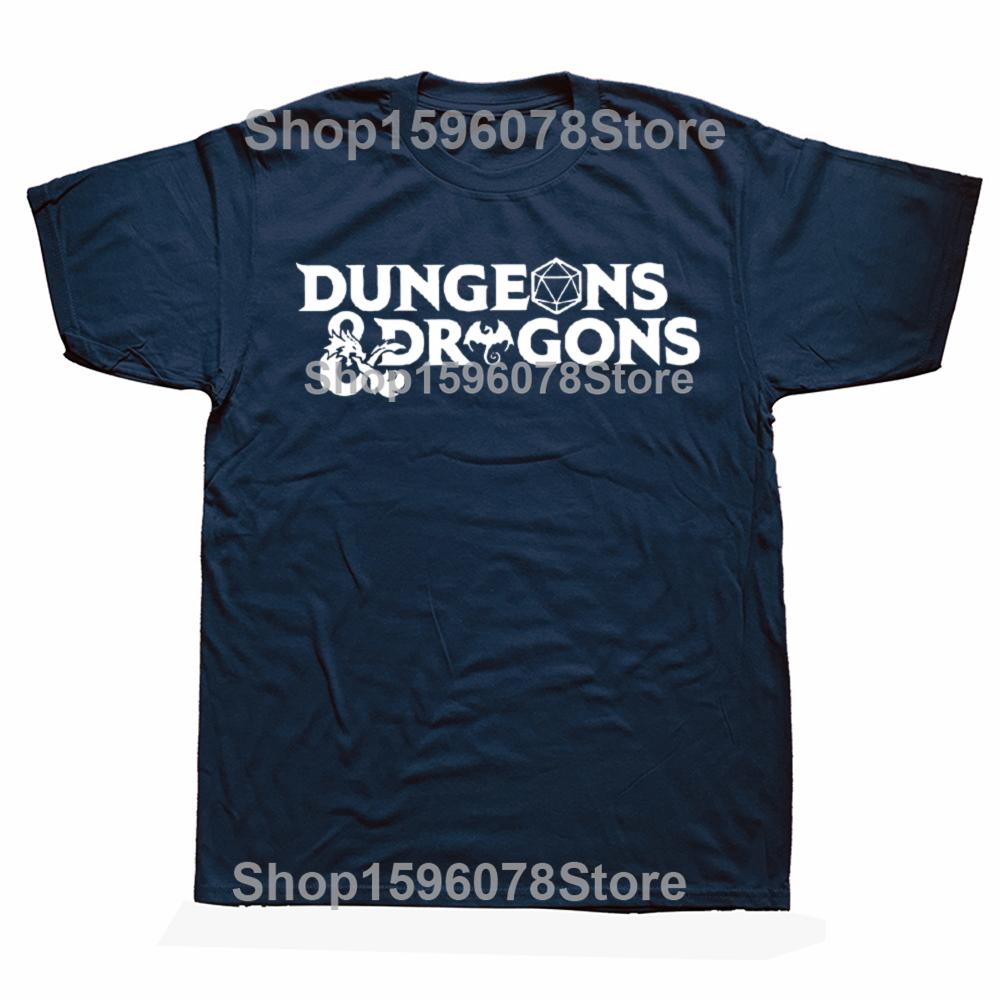 Summer Dungeon And Dragon Game Fans Men Women's T Shirt Outfits Vintage Tee Shirt T-Shirts 100% Cotton Printed Clothing