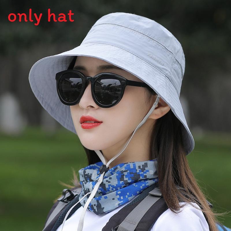 Fisherman Hat Summer Outdoor Sun Protection Breathable Wide Brim For Women