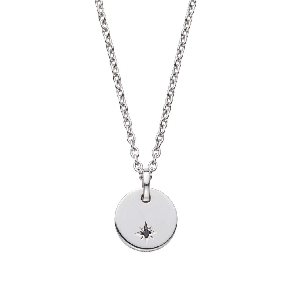 Vendome Sterling Silver Black Be the Light GS6N024850DZ [Official] [VA Aoyama] Necklace, 925, Diamond,