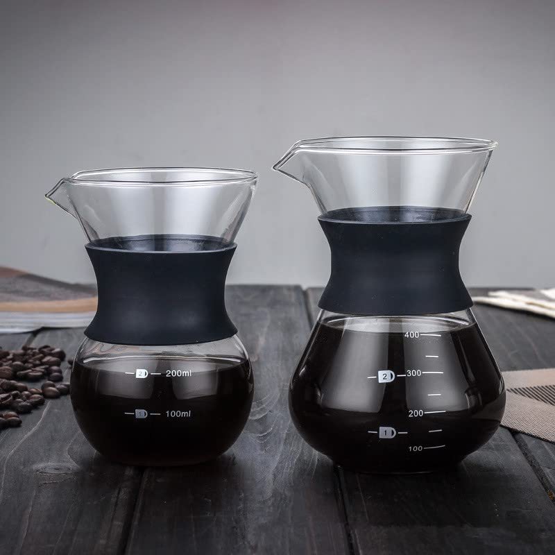 Coffee Coffee Coffee Carafe Coffee Drip Hand Hand Drip Flower Coffee Stainless Steel Glass Server, Dripper, Set, Equipment, Holder, Drip, Set,