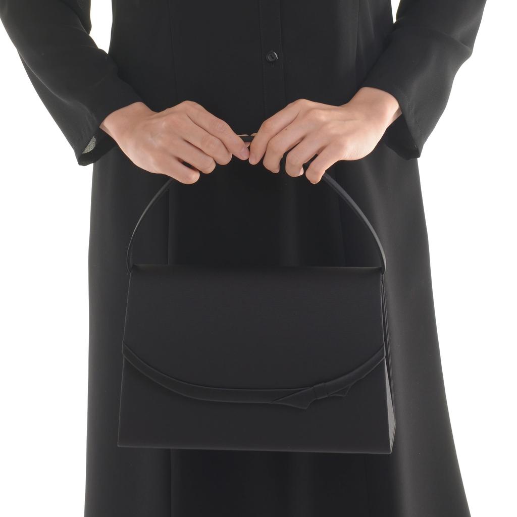 Aurora Made In Japan Black Formal Bag, Water-Repellent, Odor-Resistant, Large, Black, Women's, Suitable for Weddings, Funerals, Entrance Ceremonies,
