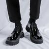 Fashion Platform Mens Luxury Casual Patent Leather High-quality Leisure Tooling Shoes Comfortable Inside Handmade Trend Fashion Shoes
