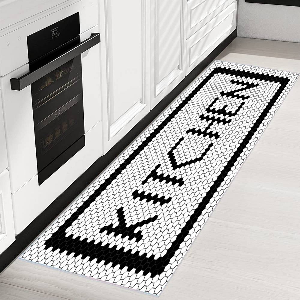 

Rovigo Home Моющийся ковер с принтом RVGHOME2019 50x80 белый