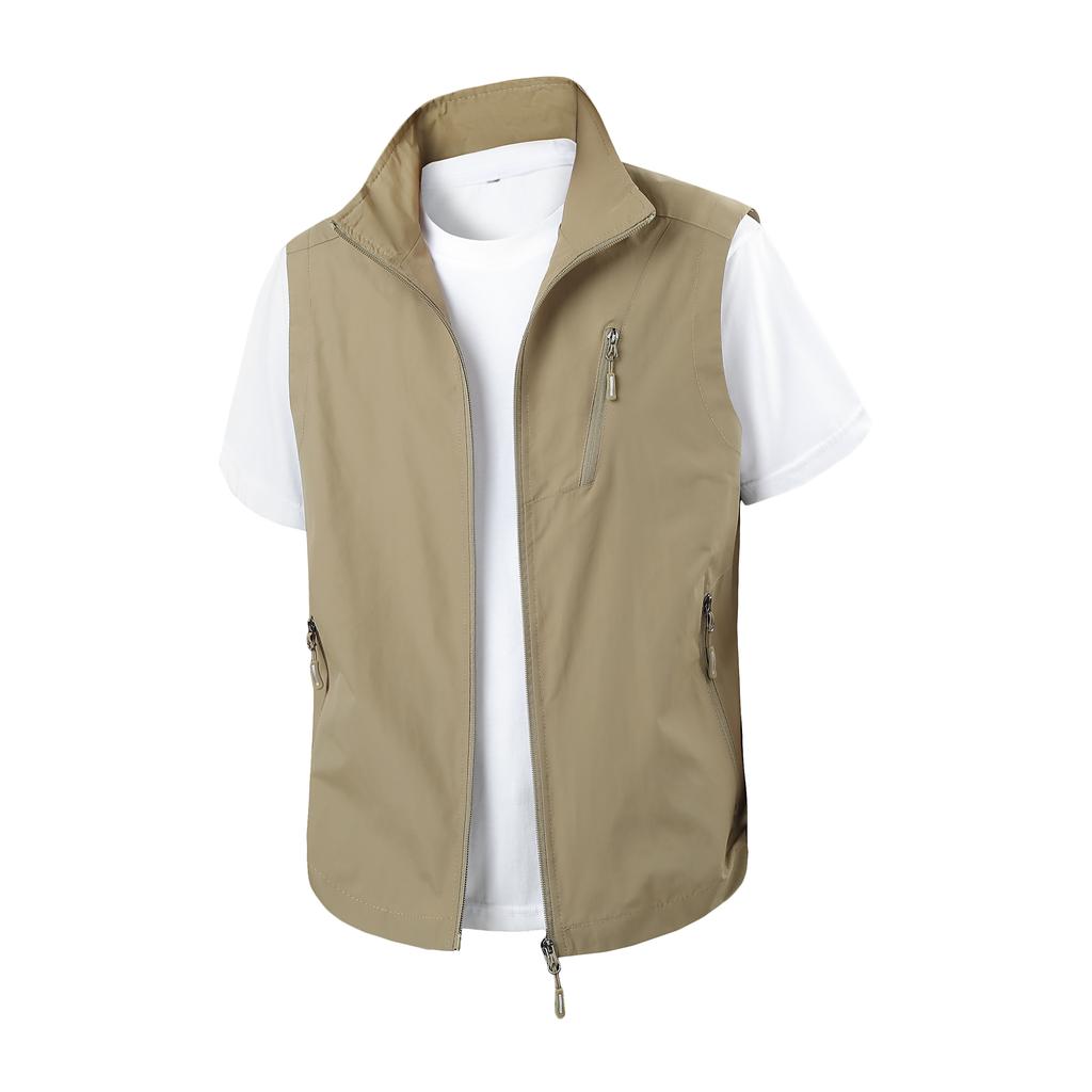 Outdoor Mountaineering Camping Windproof Breathable Vest for Men in Spring Autumn Comfortable Warm Cozy Vest