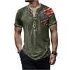 Men's Independence Day Printed Round-neck Short-sleeved T-shirt