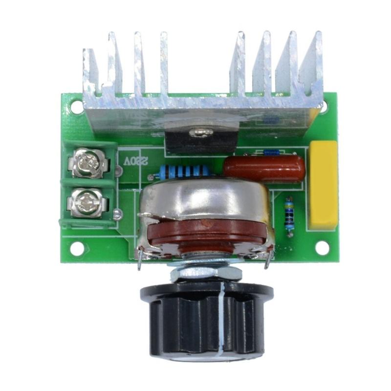 220V 4000W Ρυθμιστής Τάσης SCR Ρύθμιση Φωτεινότητας Dimmer Ελεγκτής Ταχύτητας Κινητήρα Θερμοστάτης Ηλεκτρονική Μονάδα Ρυθμιστή Τάσης