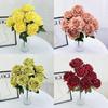 Rose Bridal Wedding Decor Artificial Silk Flower Bouquet For Home Stage Events