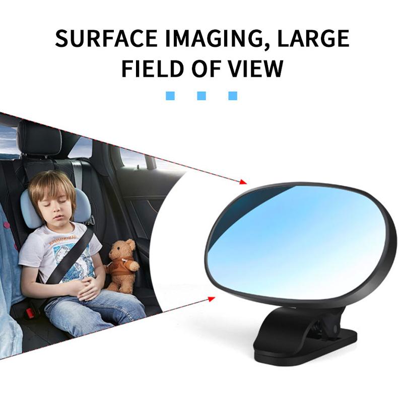 SEAMETAL Car Mirror Interior Baby Mirrors 360 Degrees Rotatable Dashboard Windshield Sun Visor Plate Auxiliary Observe Mirror Interior Mirrors6