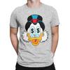 Fun Scrooge McDuck Money Pattern Mens Crew Neck 100 Cotton TShirt Famous Anime Unisex Comfortable Women Men Tshirts