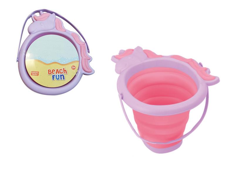 Versatile 2.5l Soft Silicone Folding Bucket Ideal For Kids Outdoor Sand Play Activities