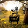 Custom Norwegian Elkhound Metal Garden Stake Personalized Pet Memorial Grave Marker Sign Remembrance Dog Loss Gift