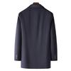 FAPAI Men's Detachable Pure Cashmere Lined Overcoat