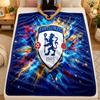 Flannel BlanketChelsea FC Warm Soft Throw Blanket for Indoor Sofa Bed Living Room Use
