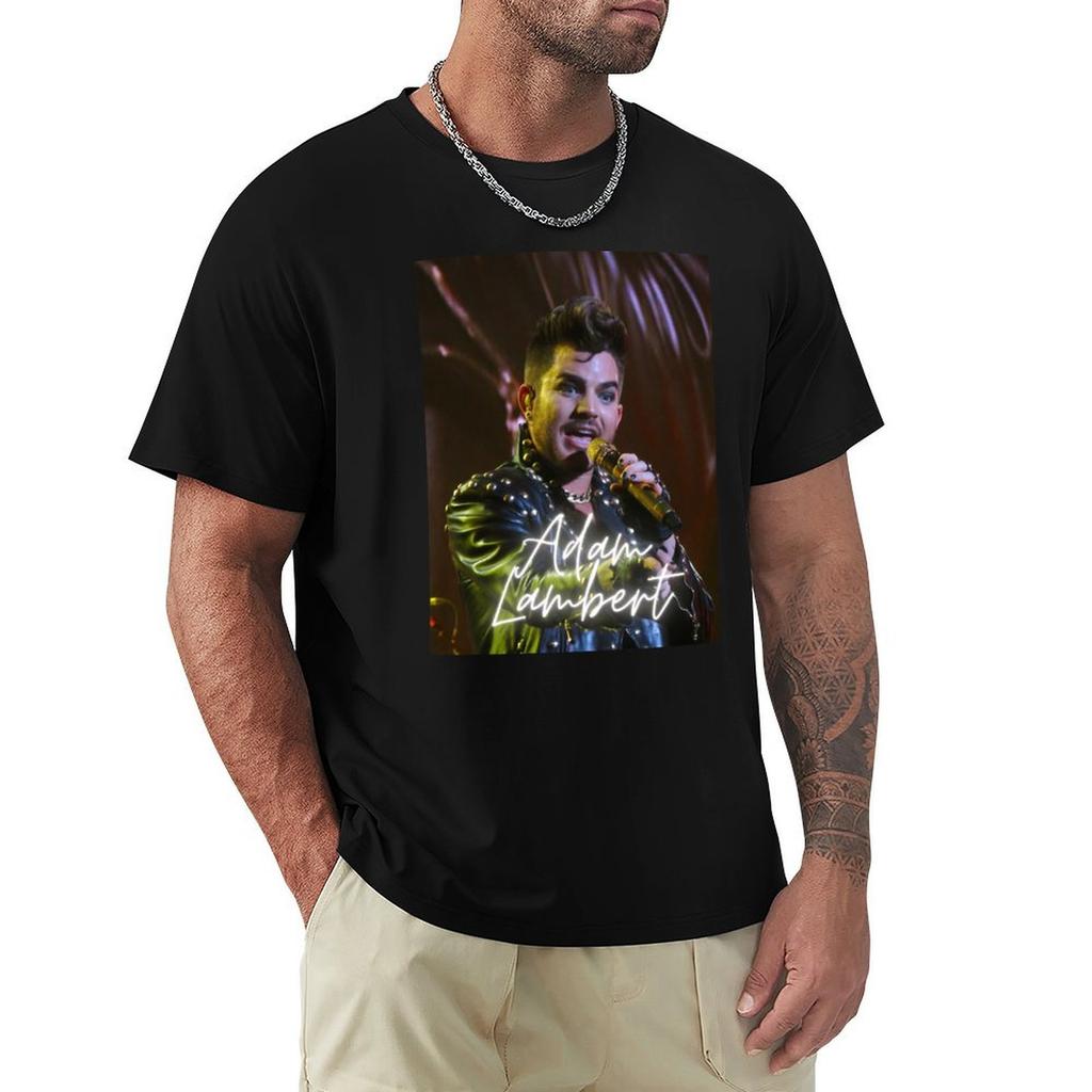 Adam Lambert - T-shirt Queen Décontracté Coton Doux Manches Courtes