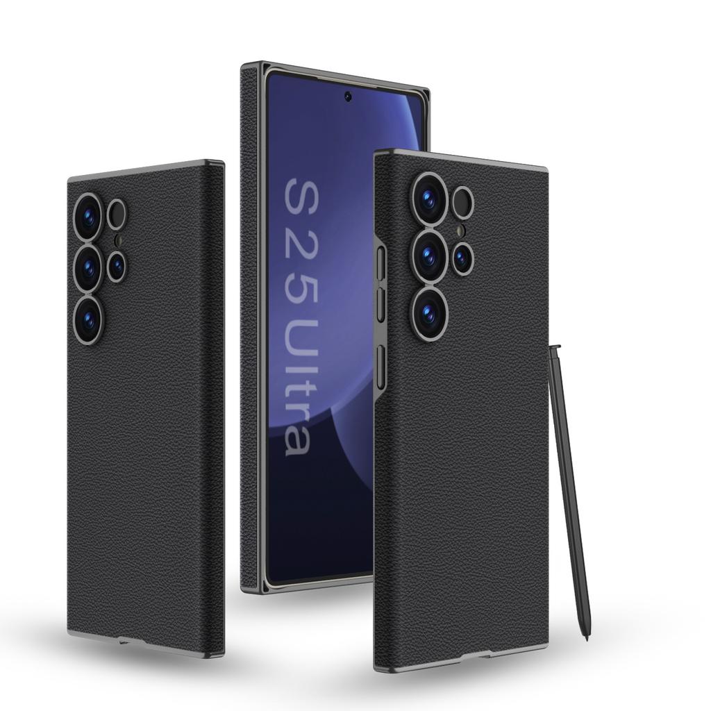 Vhodné pro pouzdro na mobilní telefon Samsung S25U S25u Kůže Senzorická kůže Plný okraj Zakřivený skořepina Proti pádu Tenké