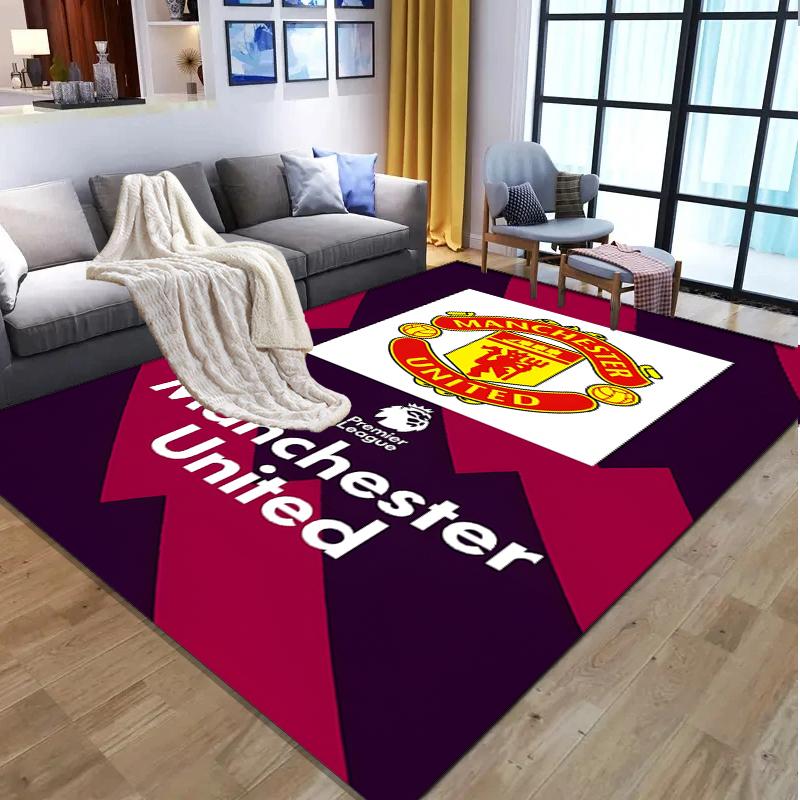 Tappeto con Fantasia Squadra di Calcio, Tappetino Interno/Esterno, per Picnic, Sala Giochi, Camera da Letto, Ufficio, Soggiorno, Tappeto Decorazione Casa, Regalo di Compleanno