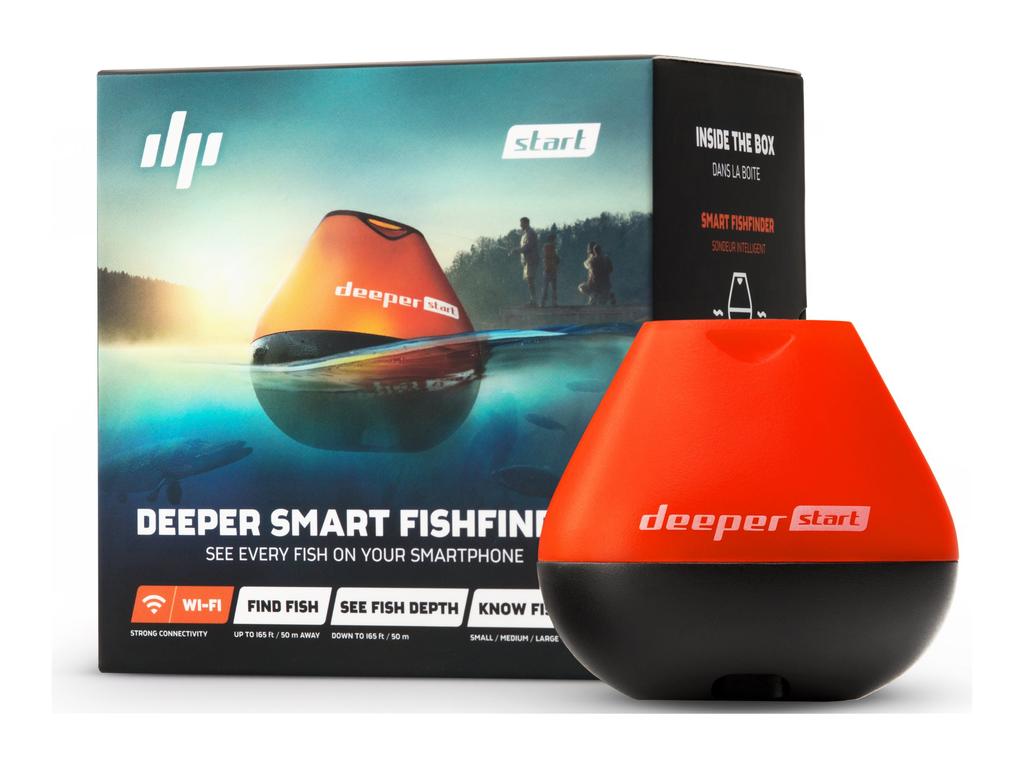 Deeper | Start Smart Fishfinder | Sonar | Yes | Orange/Black