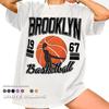 Brooklyn Basketball Graphic Tee, 90s Retro Style, Comfort Colors Unisex Shirt RZ