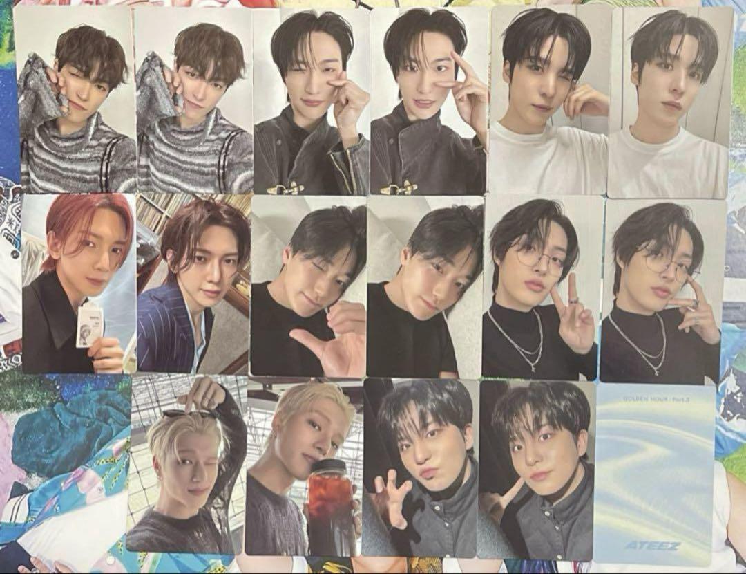 

[Б/У] ATEEZ GOLDEN HOUR 3 Поки Альбом Торговые карточки (Светло-голубая спинка)
