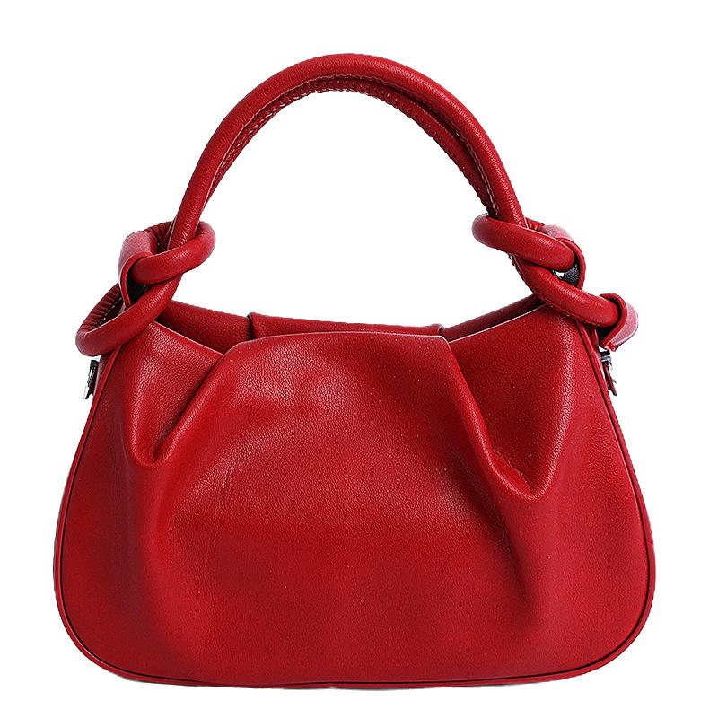 Fashion Handbag Pleated Cloud Bag Women's New Versatile Shoulder Messenger Bag Premium Commuter Bag