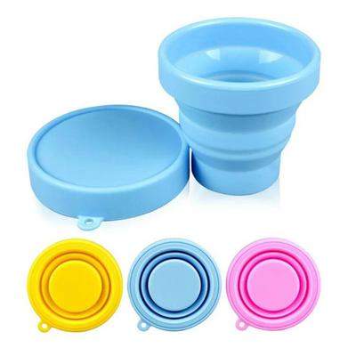 1 Pcs Portable Silicone Telescopic Drinking Collapsible Folding Cup Travel Camping Bathroom Tumblers Water Bottle
