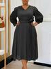 New Spring Imported Fashion Elegant Casual A-Line Dress Plus Size