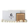 Speckstein Jade Ru Ofen weißes Porzellan Kung Fu Tee-Set Xishi Kanne Teetasse Reise-Teeset Geschäftsgeschenkbox