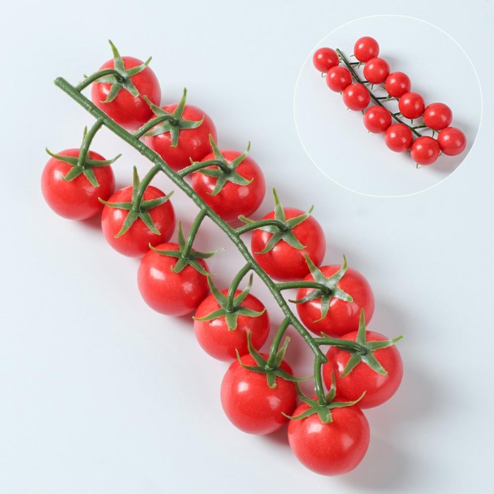 

Hanging Simulation Tomatoes Model Lifelike Tomatoes Ornament Fake Fruit Props Hotel Decor красный