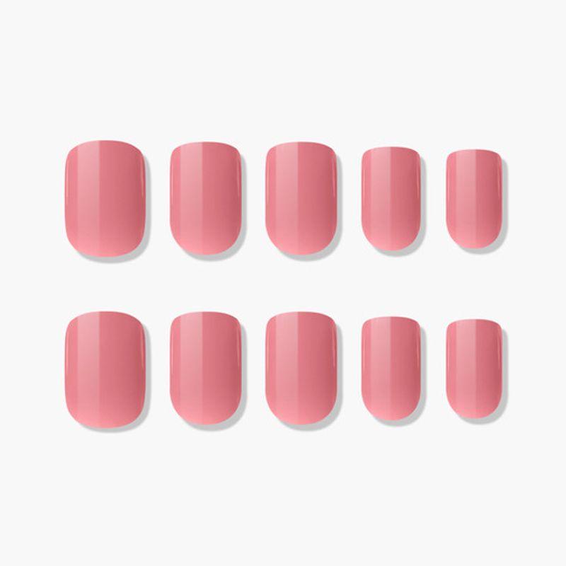 Reusable Nail Tips Caffeine Rose (Regular Square)