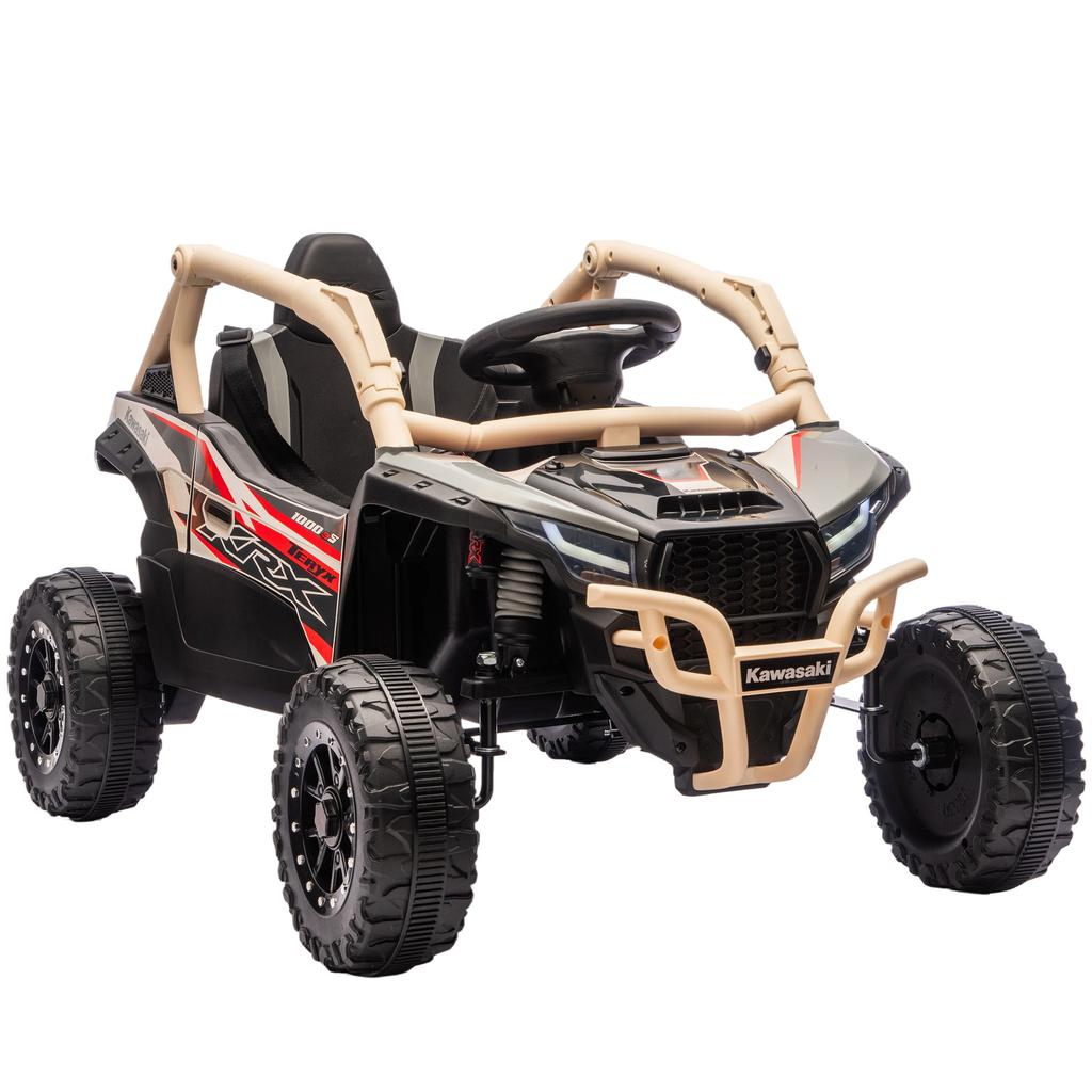 12V Electric Off-Road Vehicle for Kids, Remote Control, LED Lights, Music, Horn, for Children 3-8 Years, Yellow