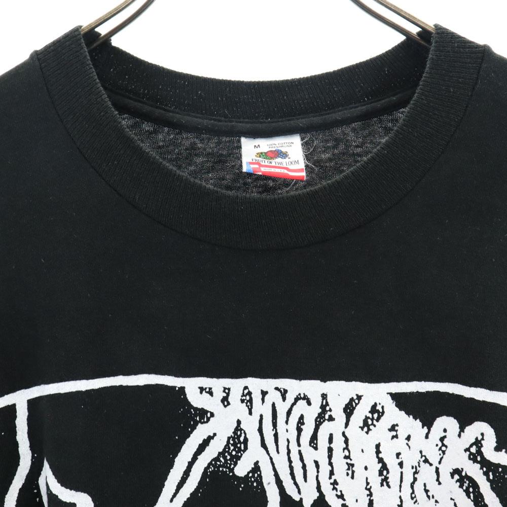 FRUIT OF THE LOOM 80s Made in USA Vintage Short sleeve T-shirt M black Men's Used