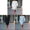 Elegant Knitted Dress With Pleats And Hollow Out Details For Office Wear Summer