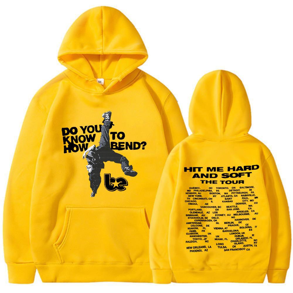 Hit Me Hard Soft Do You Know To How Bend Red Hoodies Men's Women Fashion Hooded Sweatshirts Oversized Long Sleeve Pullovers