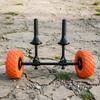 Beach Trailer Cart Foldable Load-Carrying Beach Cart Sand Wagon Mesh Storage Outdoor Carrier Umbrella Rack