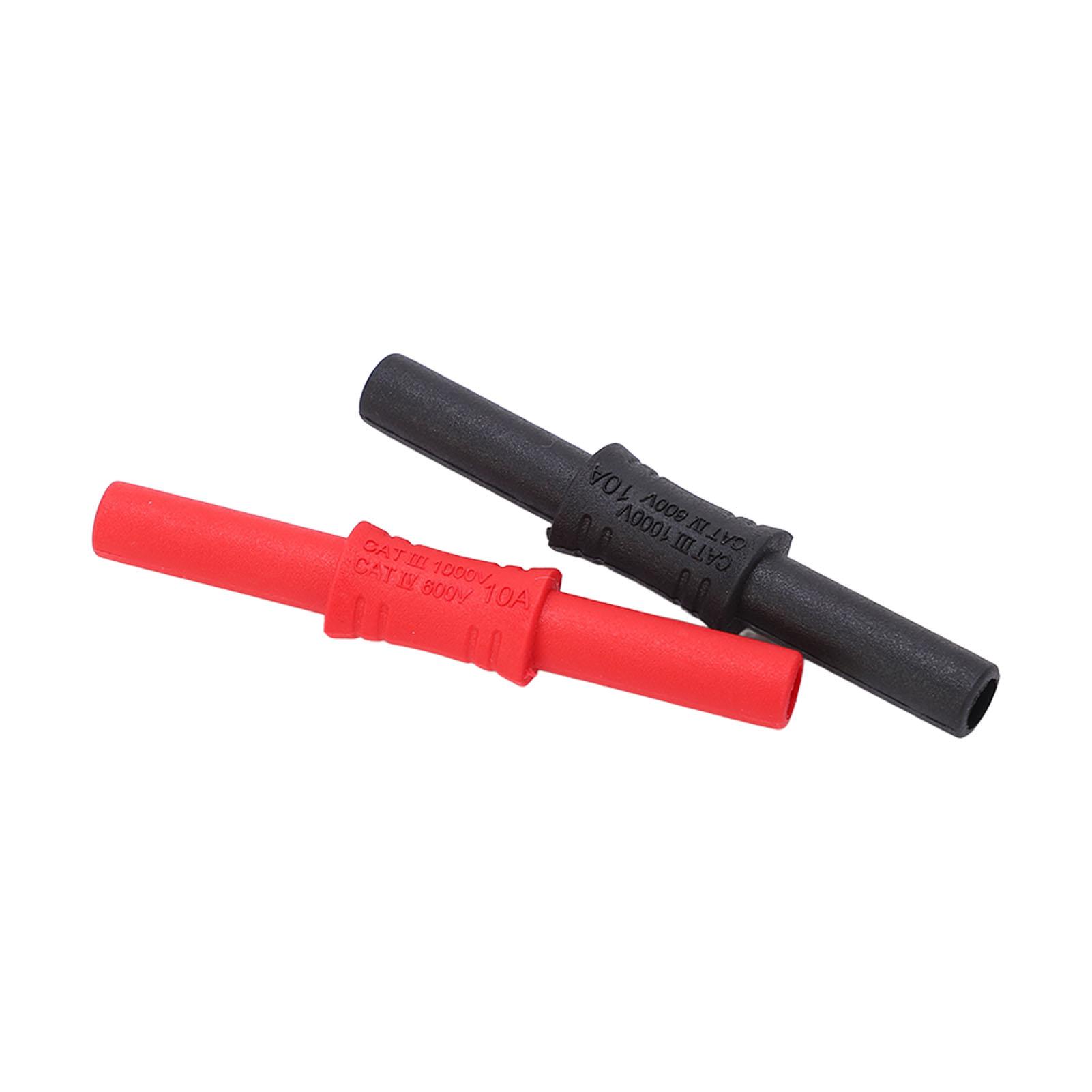 

10 комплектов J.20009 Банановый разъем 4 мм гнездо-гнездо Изолированный банановый разъем Удлинитель для бананового штекера