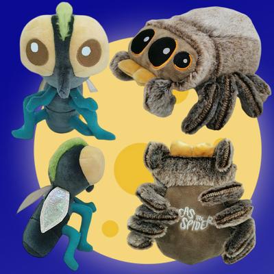 Carino piccolo ragno piccola mosca bambino morbido peluche giocattoli cartone animato animale film periferico bambole giocattolo per bambini compleanno regalo di Natale