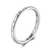 100% Echter 925er Sterlingsilber Stapelbarer Ring Klar Mode Einfach Zirkonia Hochzeit Für Frauen Echter Klassischer Schmuck