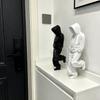 Denker Statuen Skulpturen Bücherregal Dekorationen Plastik Denker Statue Ornament, Einweihungsgeschenk Dekorationsartikel Geschenk