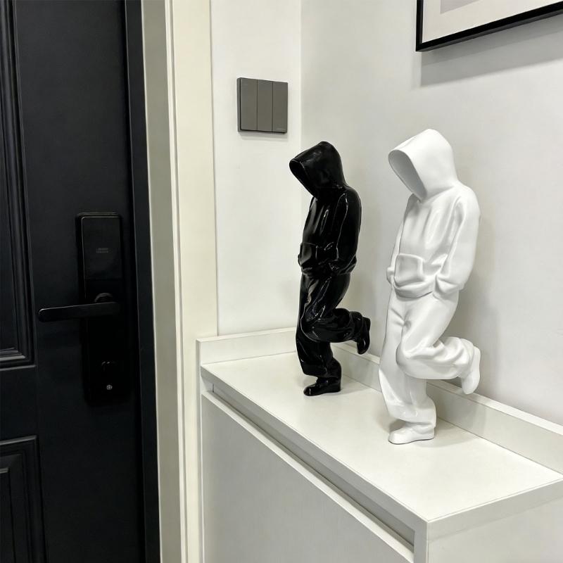 Denker Statuen Skulpturen Bücherregal Dekorationen Plastik Denker Statue Ornament, Einweihungsgeschenk Dekorationsartikel Geschenk