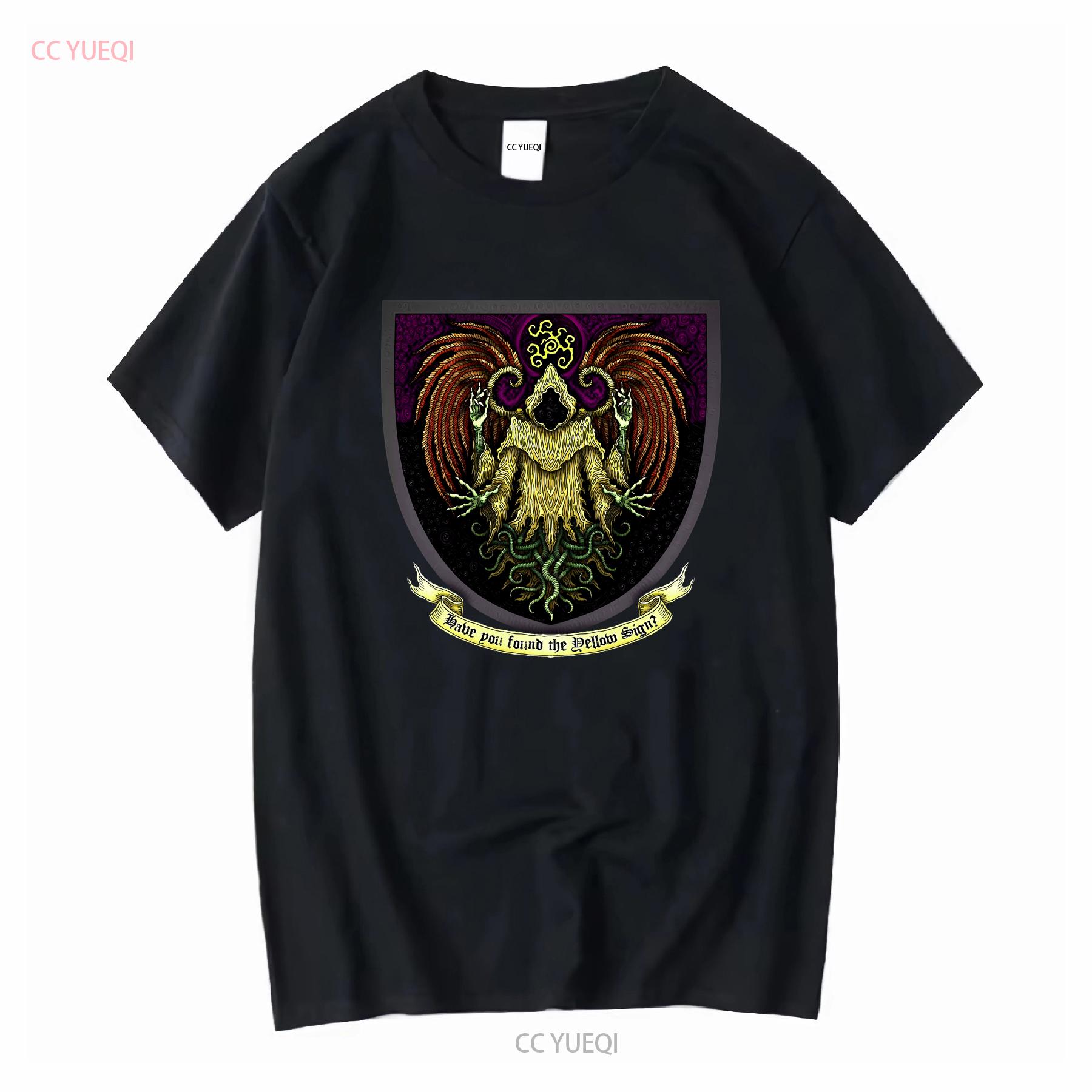 

House of Carcosa The Yellow Sign King in Hastur T Shirt HP Lovecraft Cthulhu Call Great Old One long or short sleeves vintage 4XL