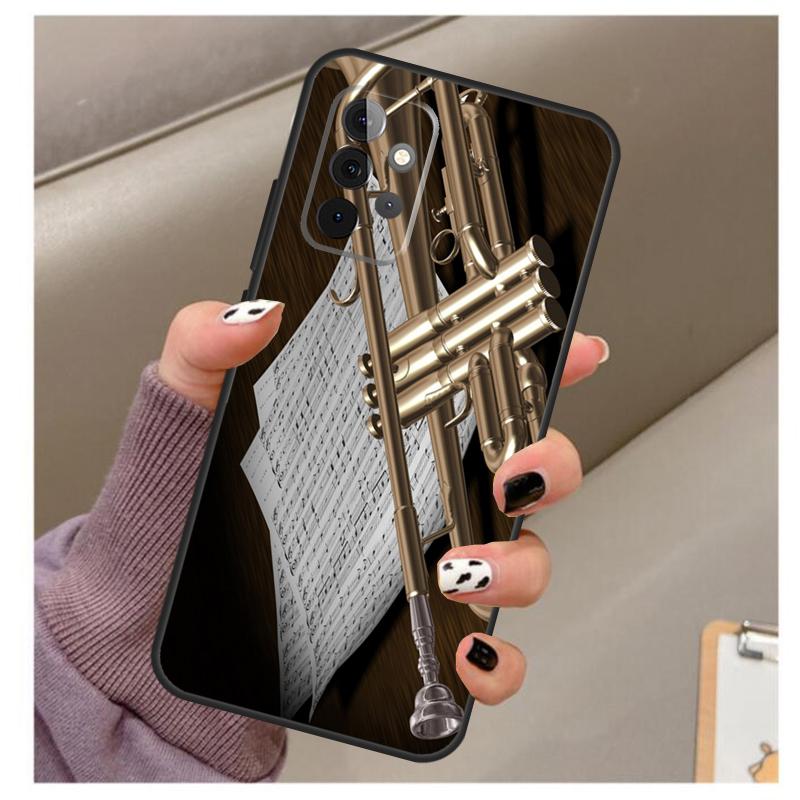 Piccolo Trumpet Brass Instruments Case For Samsung Galaxy A32 A52 A12 A22 A16 A26 A36 A56 A06 A55 A35 A15 A54 A34 A14 A13 A53